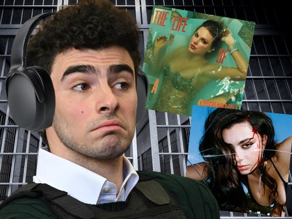 Luigi Mangione listening to Taylor Swift and Charli XCX in prison getty comp