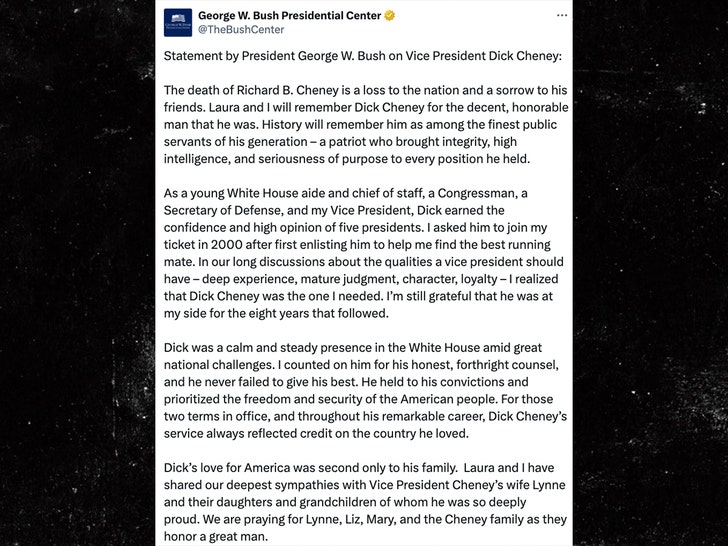 George W. Bush y Dick Cheney X