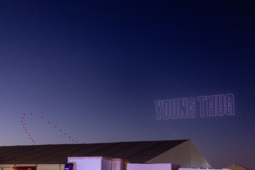Young Thug drone show