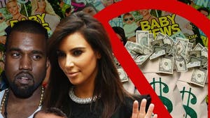 Kim Kardashian & Kanye West -- REJECT Brangelina-Sized Payday for Baby Pics