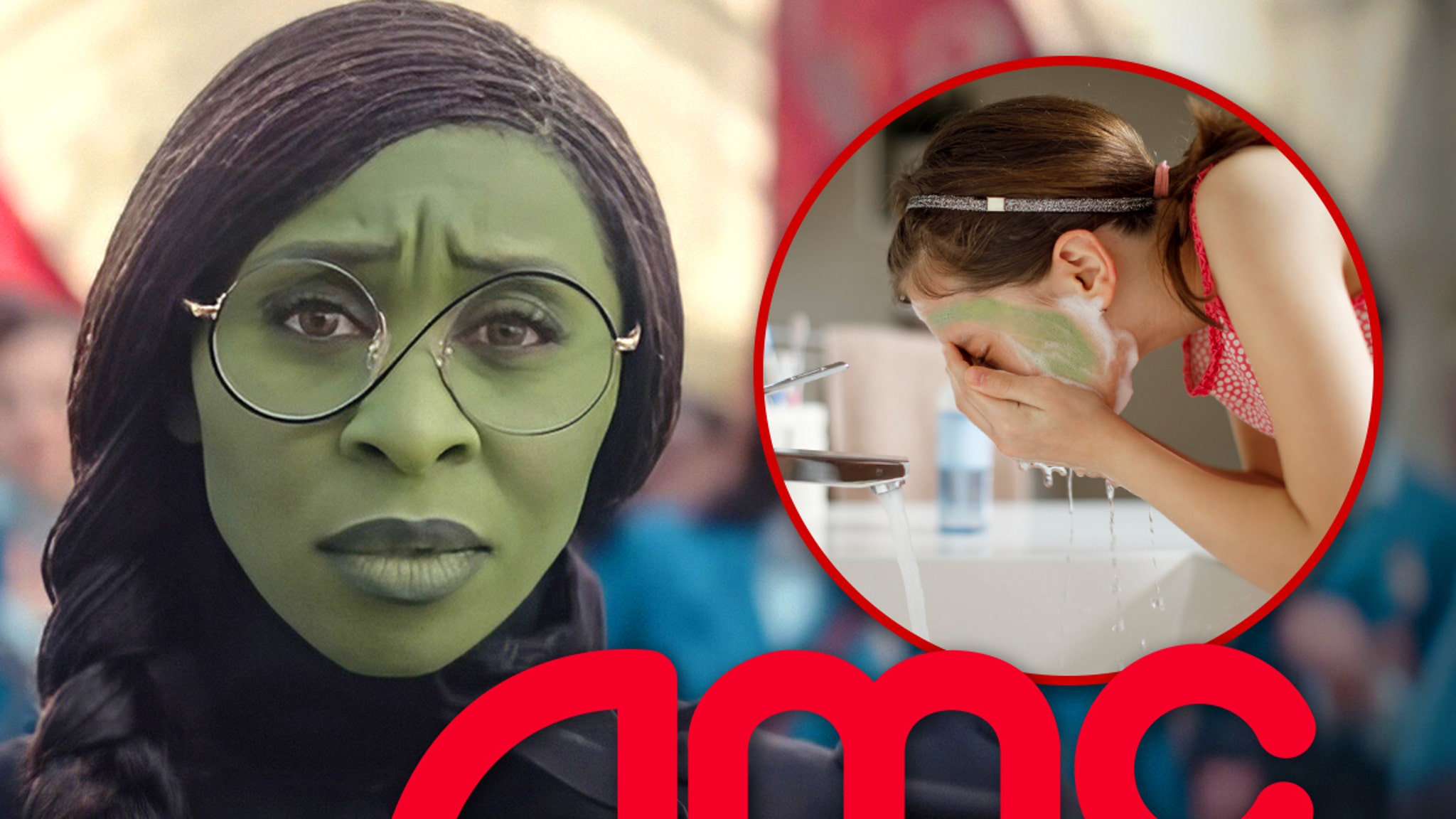 ‘Wicked’ Face Paint Not Flying at AMC With Fans Asked to Wash Green Off