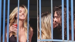 Heidi Klum Wearing A Bikini On a Balcony With Tom Kaulitz