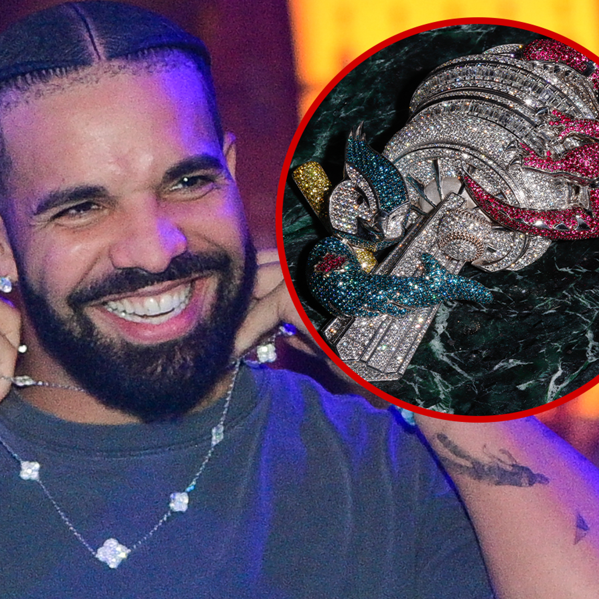 Drake's Newest Bling Is Custom 'Crown Jewel of Toronto' Chain