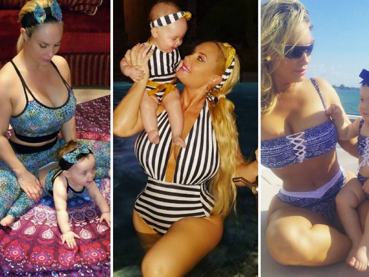 Coco Austin and Chanel -- Matching Mother-Daughter Duo