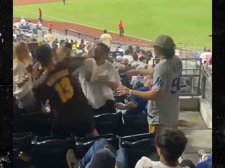 dodgers game fight