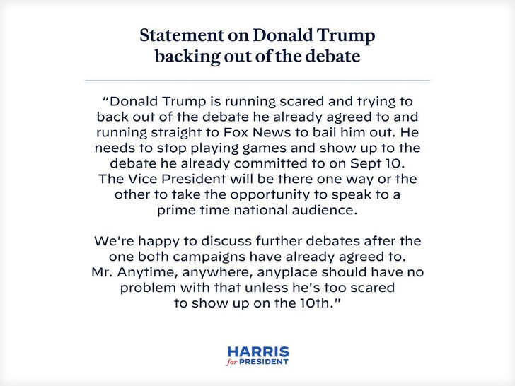 kamala harris statement