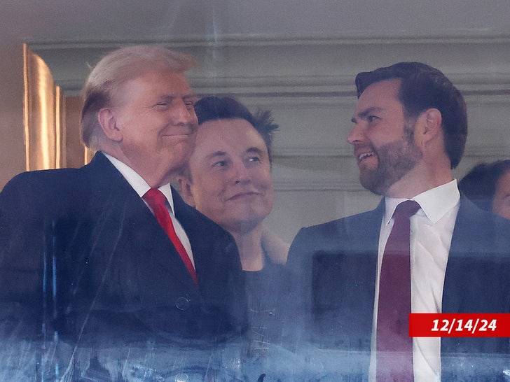 donald trump elon musk jd vance pertandingan sepak bola angkatan laut tentara