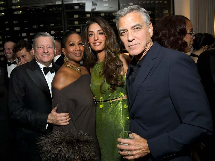ted sarandos nicole avant amal clooney george clooney spagoGettyImages-2255855282