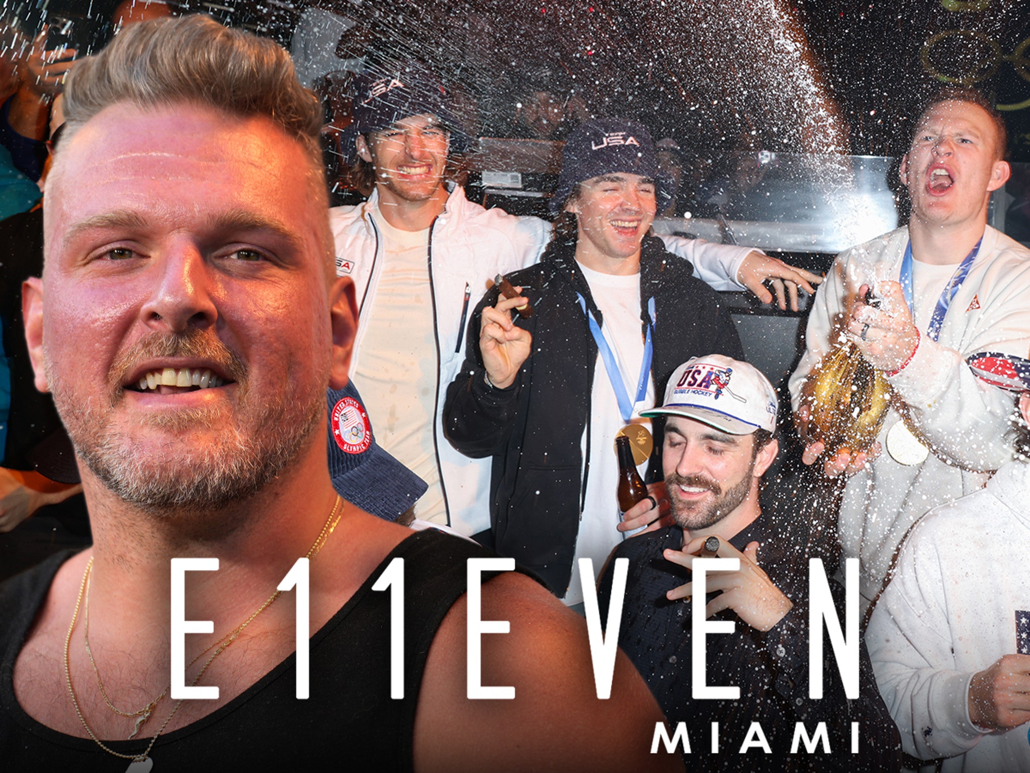 Pat McAfee and Team USA celebration in Miami