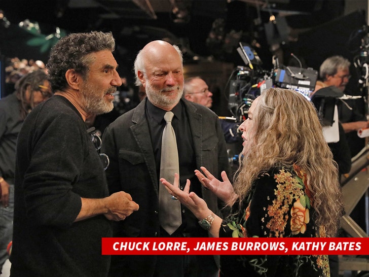 James Burrows, Kathy Bates, and Chuck Lorre shutterstock 2