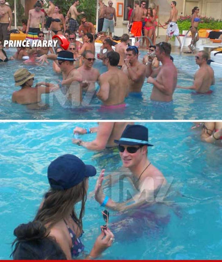 Prince Harry -- Chasin' Bikini Babes AFTER Naked Romp :: 0821-prince-harry-pool-tmz-1