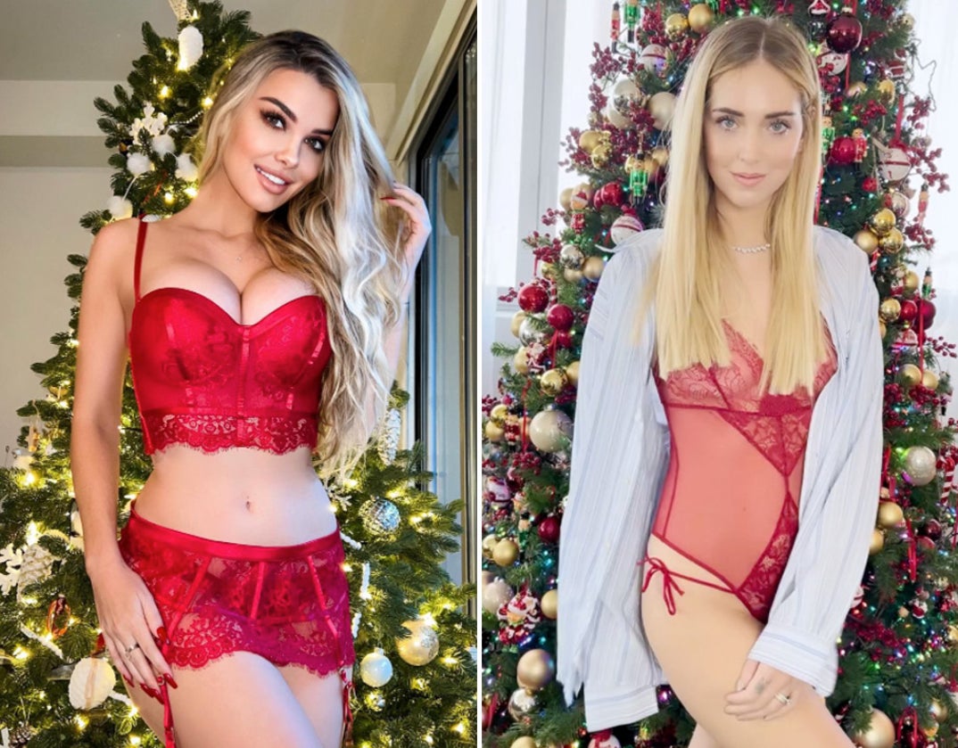 Emily Sears (36) vs. Chiara Ferragni (34) -- Red-Hot Christmas Edition