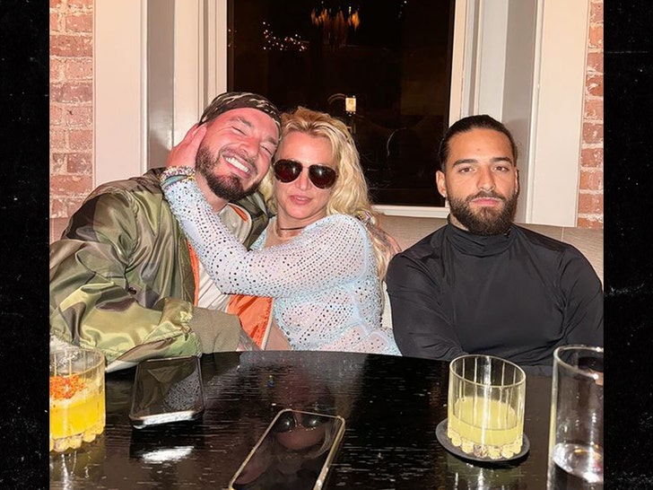 Britney Spears Grabs Dinner with Maluma and J Balvin, Promoting Memoir with  Tongue Out