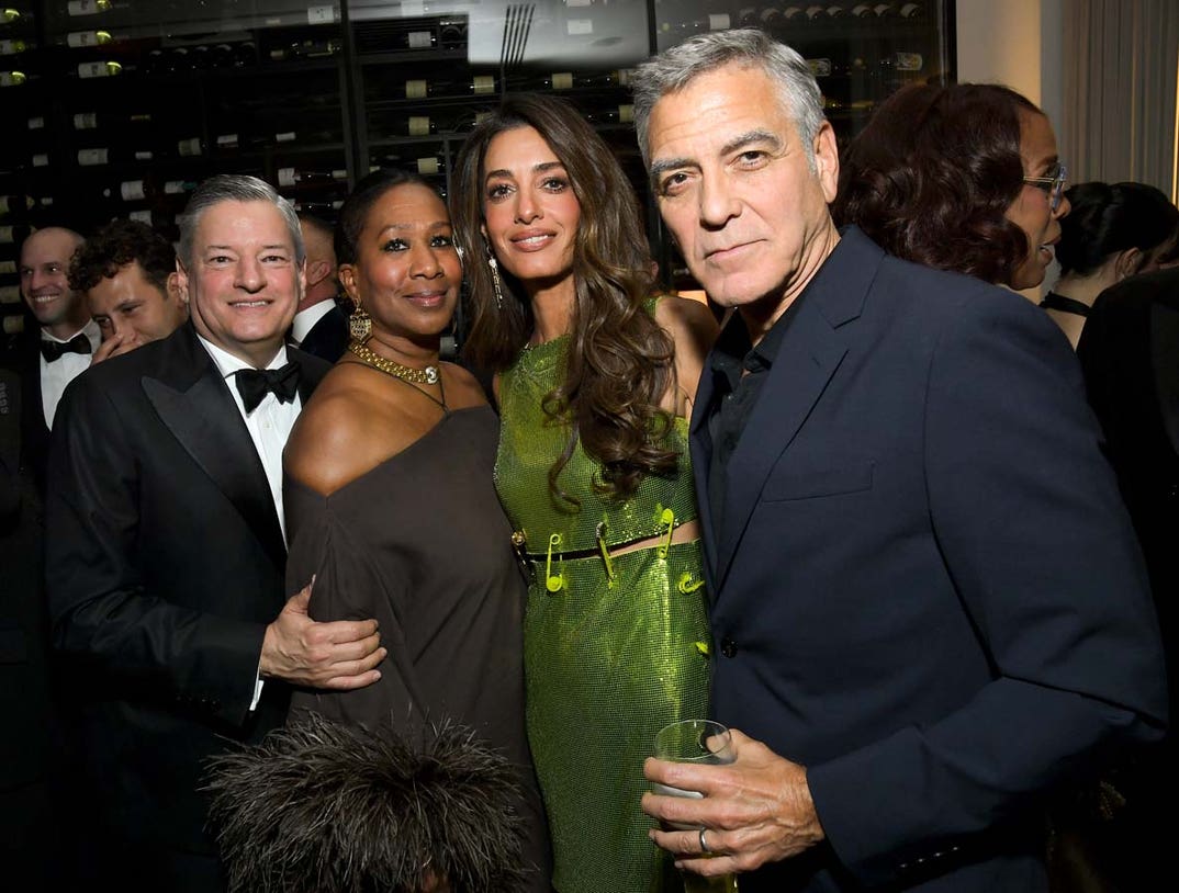ted sarandos nicole avant amal clooney george clooney spagoGettyImages-2255855282