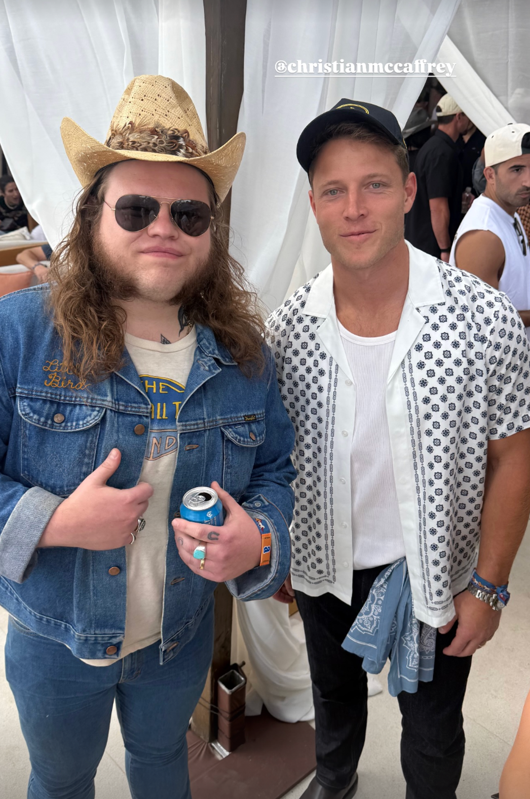 Marcus King and Christian McCaffrey