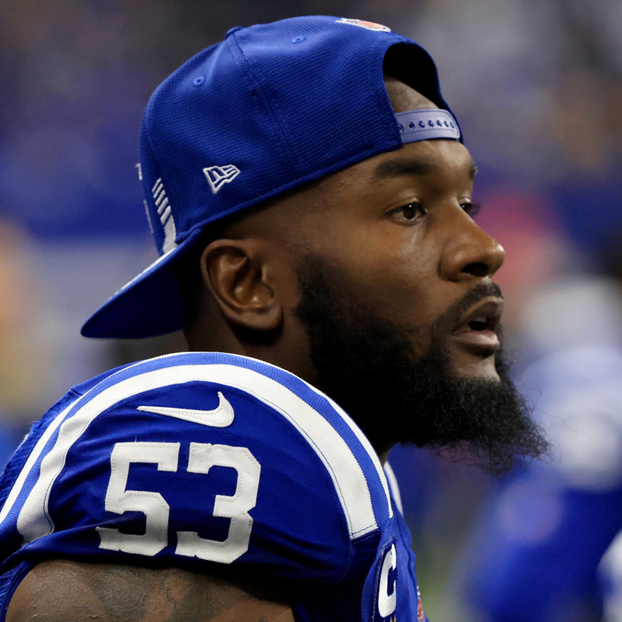 Colts' Darius Leonard says he was fined for showing 'too much skin'