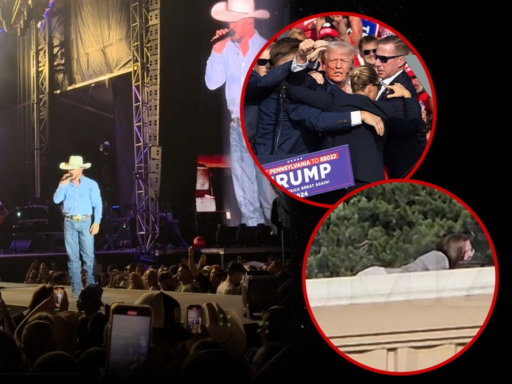 Cody Johnson on the attempted assassination of Donald Trump at his concert