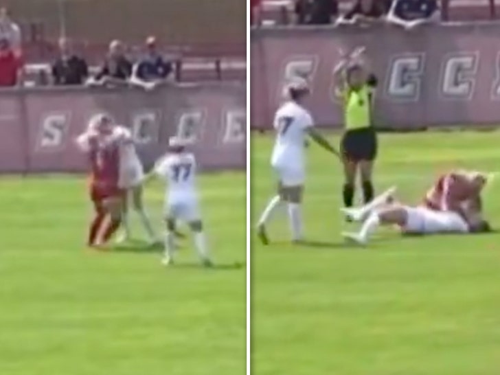 Fight Breaks Out After Hard Foul During Women’s College Soccer Game