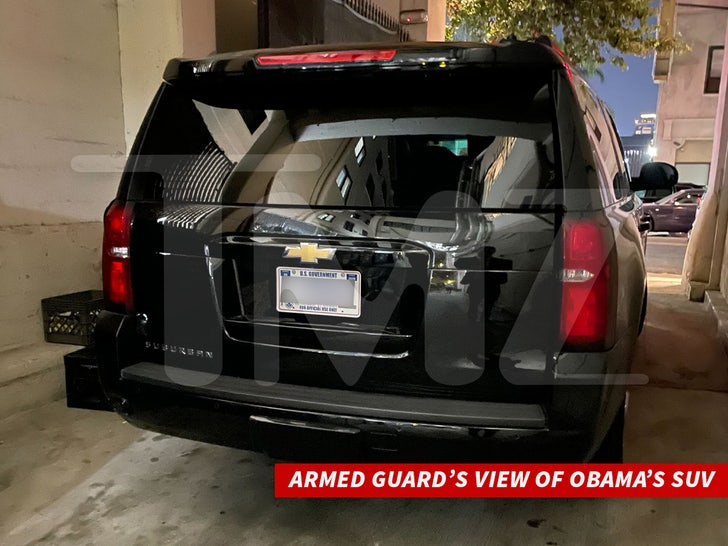 092524 armed guard’s view of obama’s suv tmz