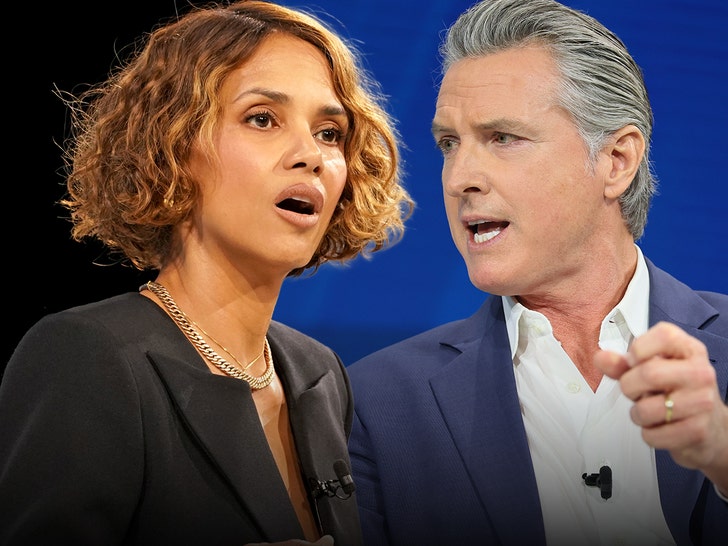halle berry and gavin newsom getty 1