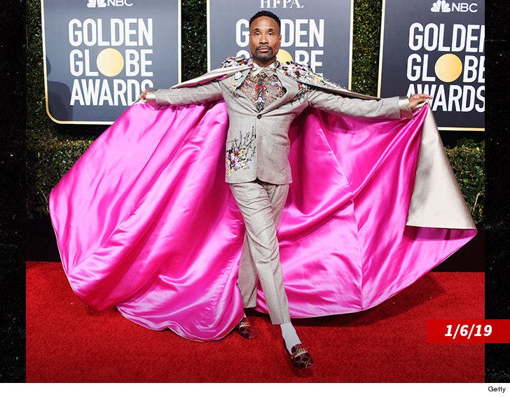 Billy Porter Rocks a TuxedoGown During Oscars' Red Carpet