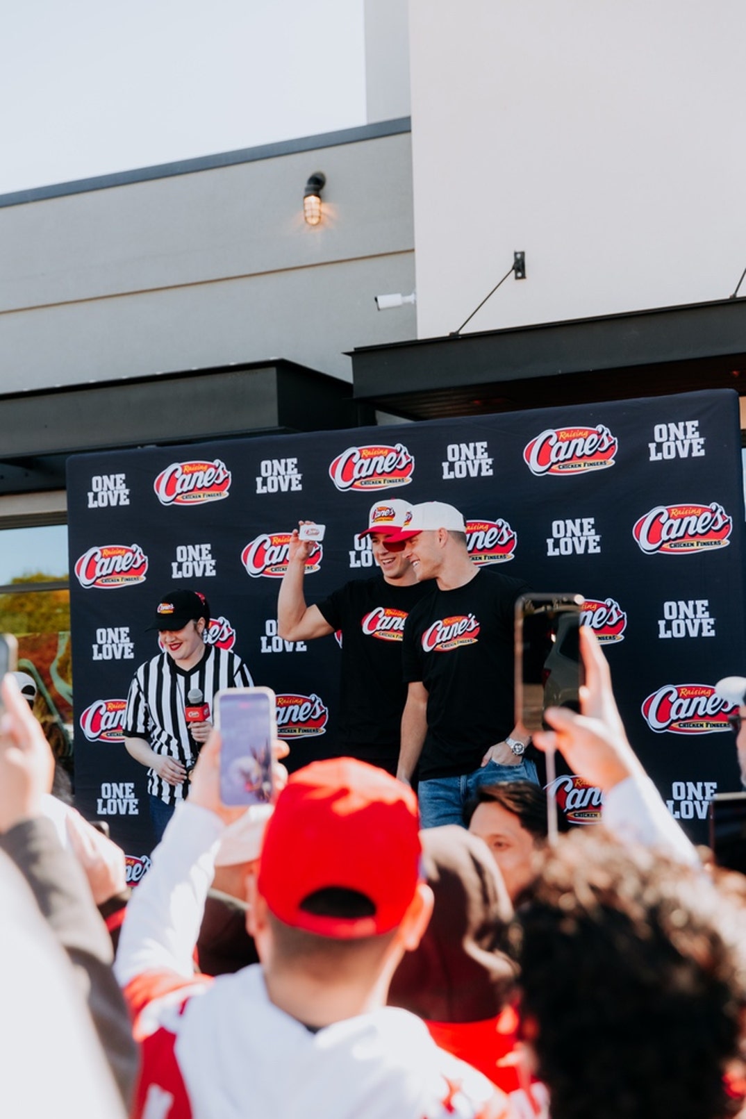 Christian And Luke McCaffrey At Raising Cane's 15