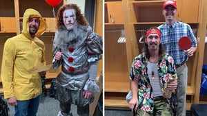 Dodgers' Dustin May Rocks Surreal Pennywise Fit At Team's Epic Costume Party