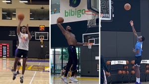 LeBron James Works Out With Two Sons At Lakers Facility, 'No Better Feeling'