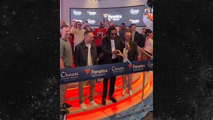 Jay-Z and Michael Rubin Cut Ribbon at First Fanatics Sportsbook in New Jersey