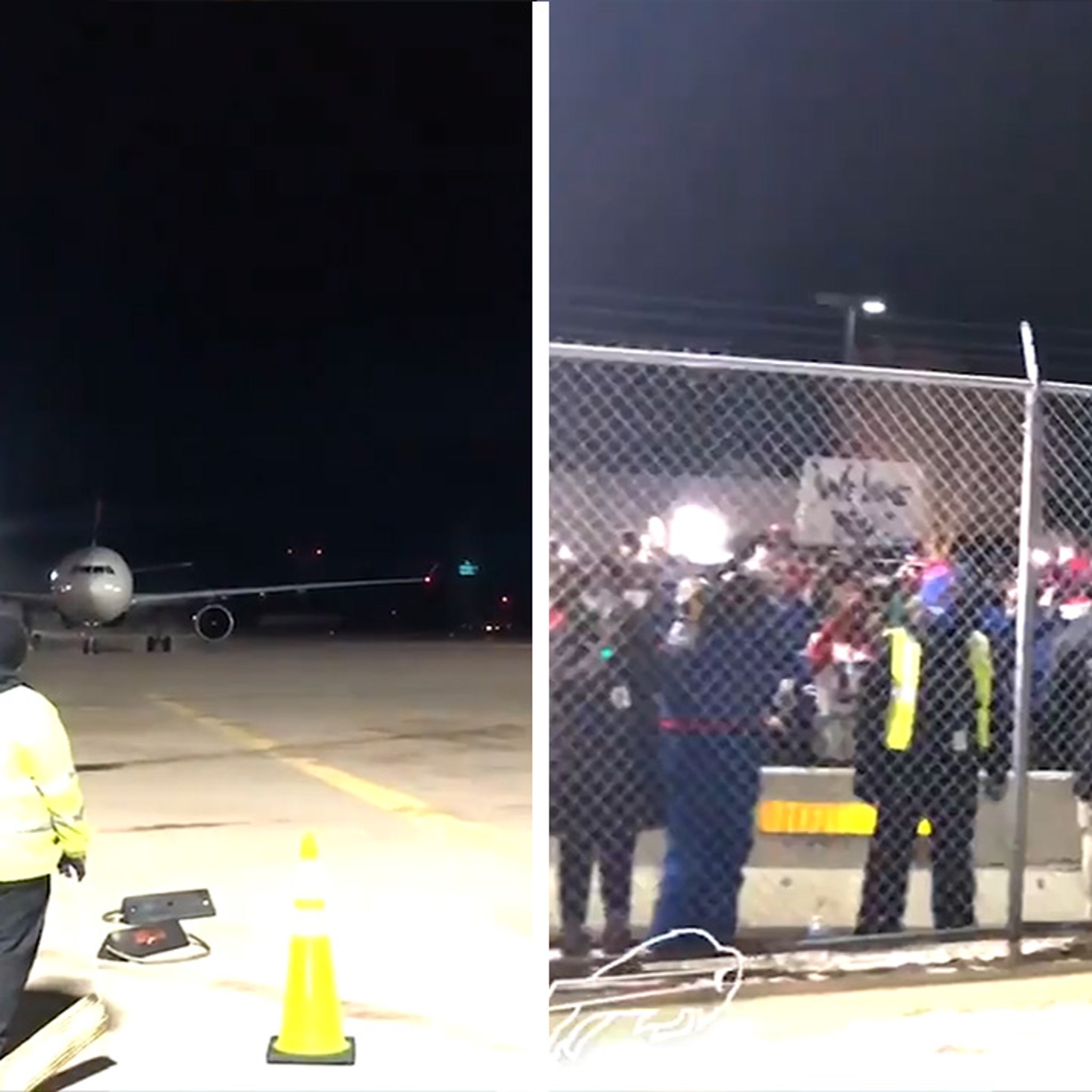 Bills fans head to airport for team sendoff