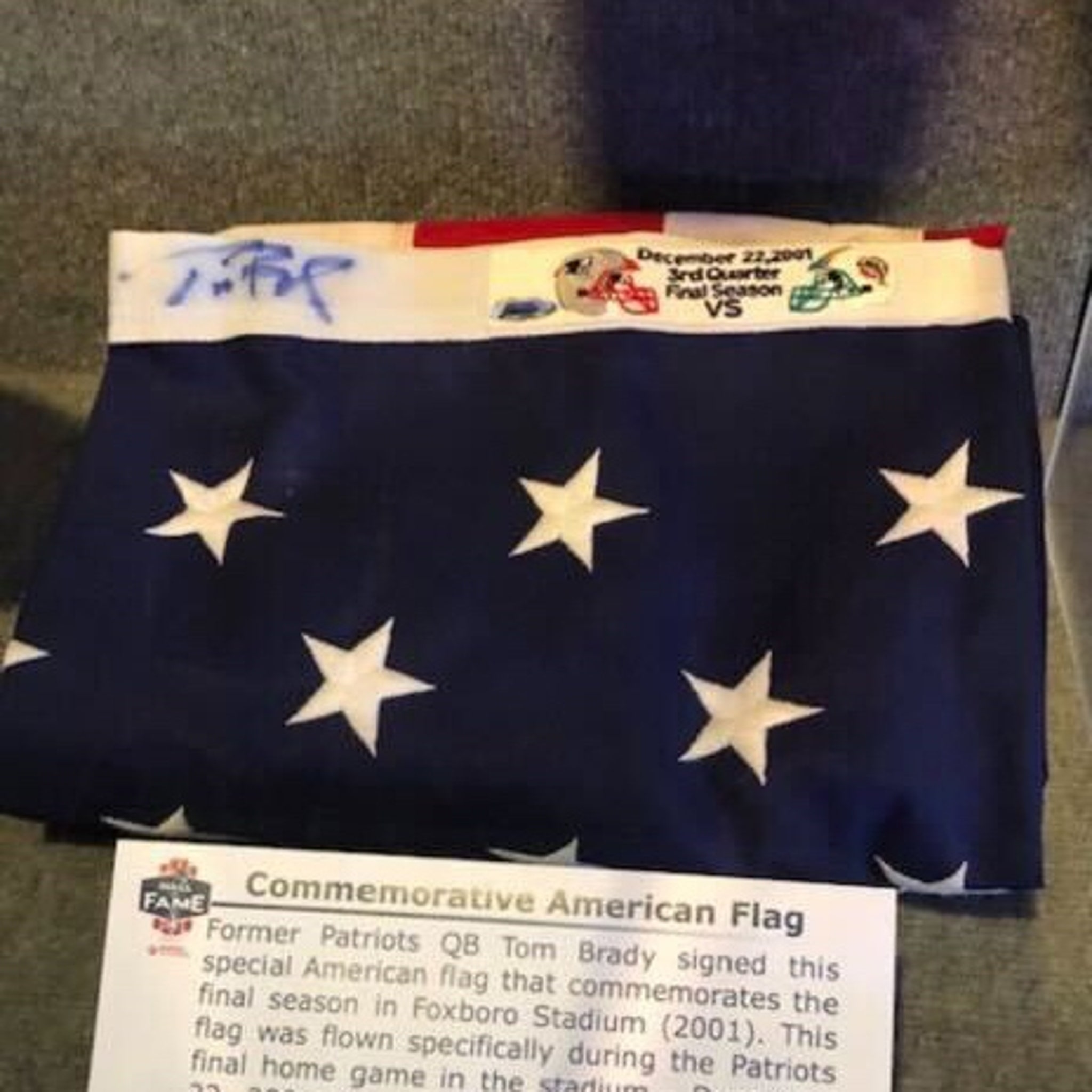 Tom Brady-Signed Flag Tom Brady-Signed Flag