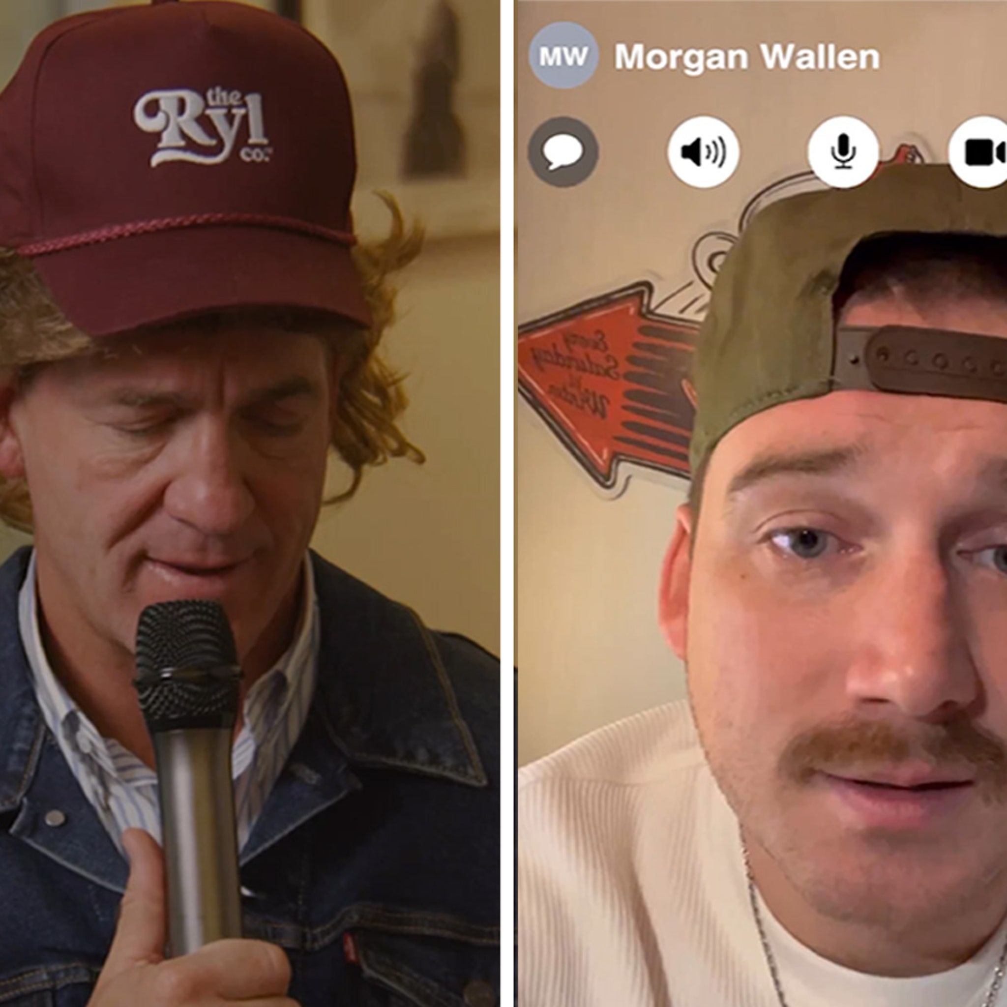 Watch Peyton Manning (almost) announce Morgan Wallen tour extension