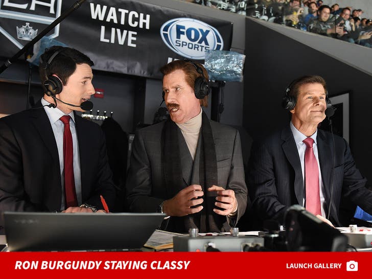 Ron Burgundy Starts Go Kings Go Chant 