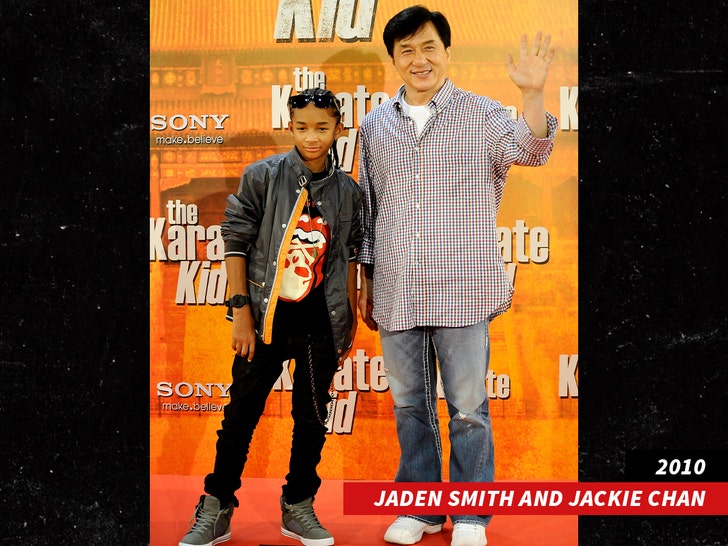 Jaden Smith and Jackie Chan