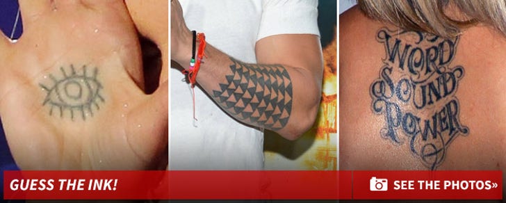 Celebrity Ink -- Guess the Tattoo!