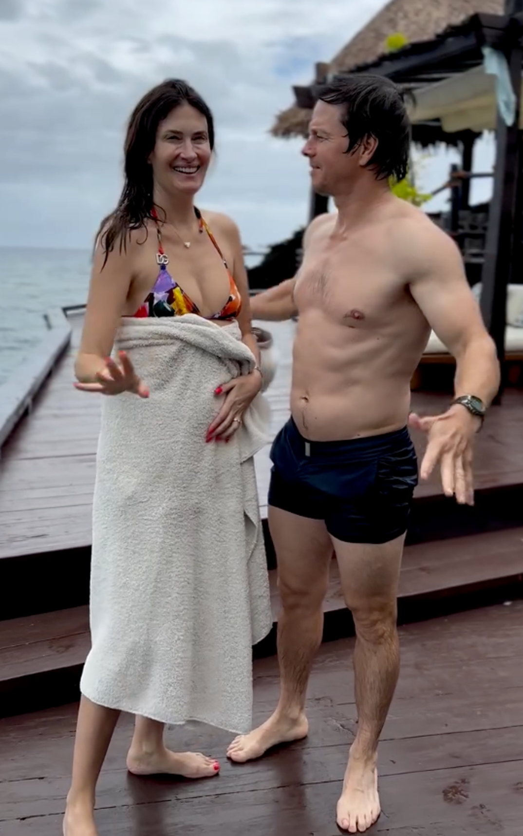 Rhea Durham and Mark Wahlberg