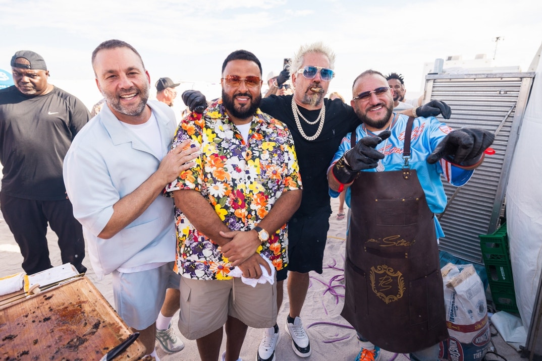 David Grutman, DJ Khaled, Guy Fieri and  David Einhorn