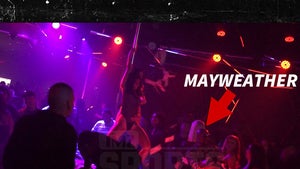 Floyd Mayweather Throws $50k From His Backpack at Strip Club