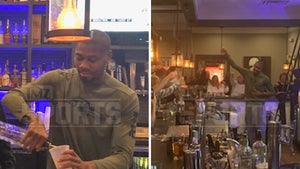 NFL's Jacoby Jones Plays Bartender For Xmas Toy Drive, 'Who Wants a Shot?'