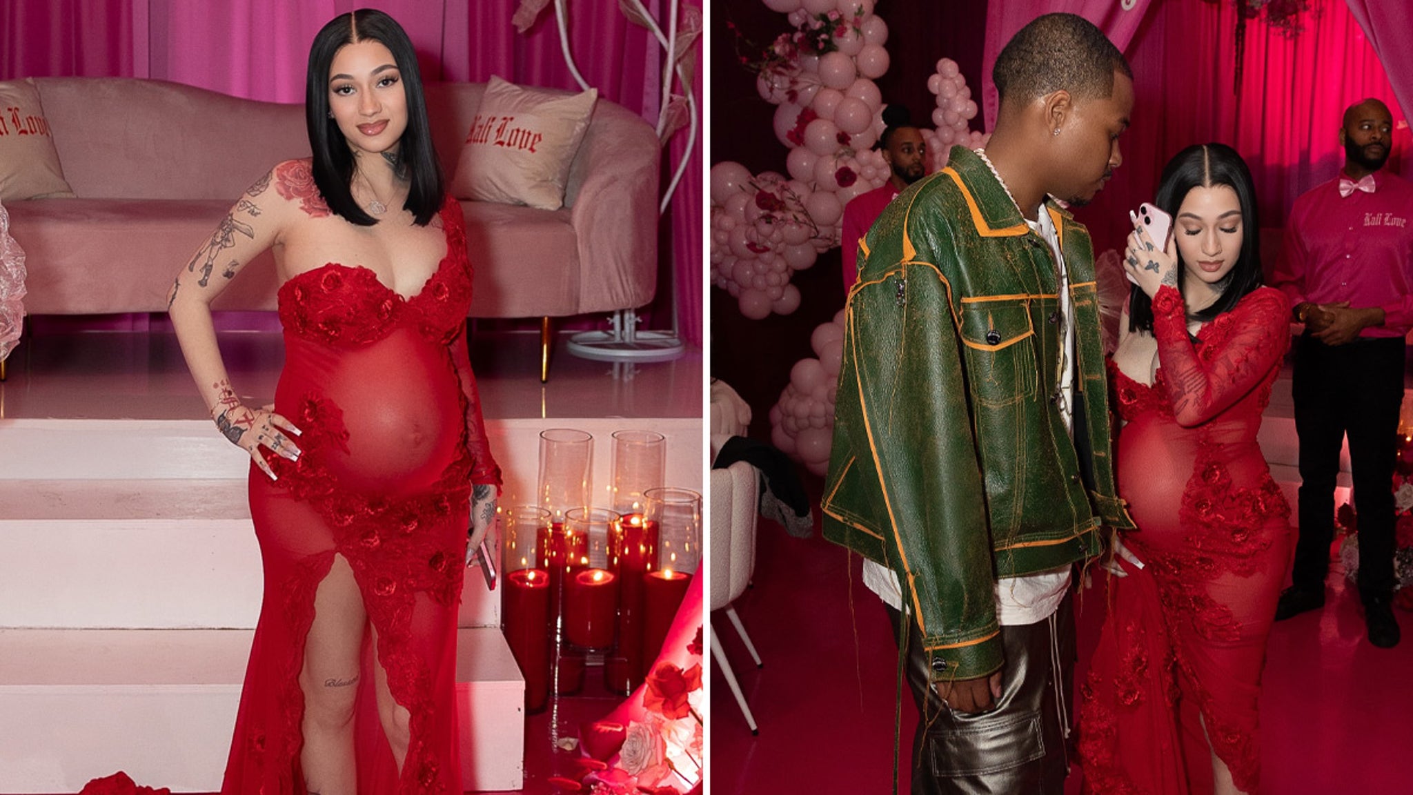 Bhad Bhabie Hosts a Valentine's Day Themed Baby Shower for Daughter Kali Love