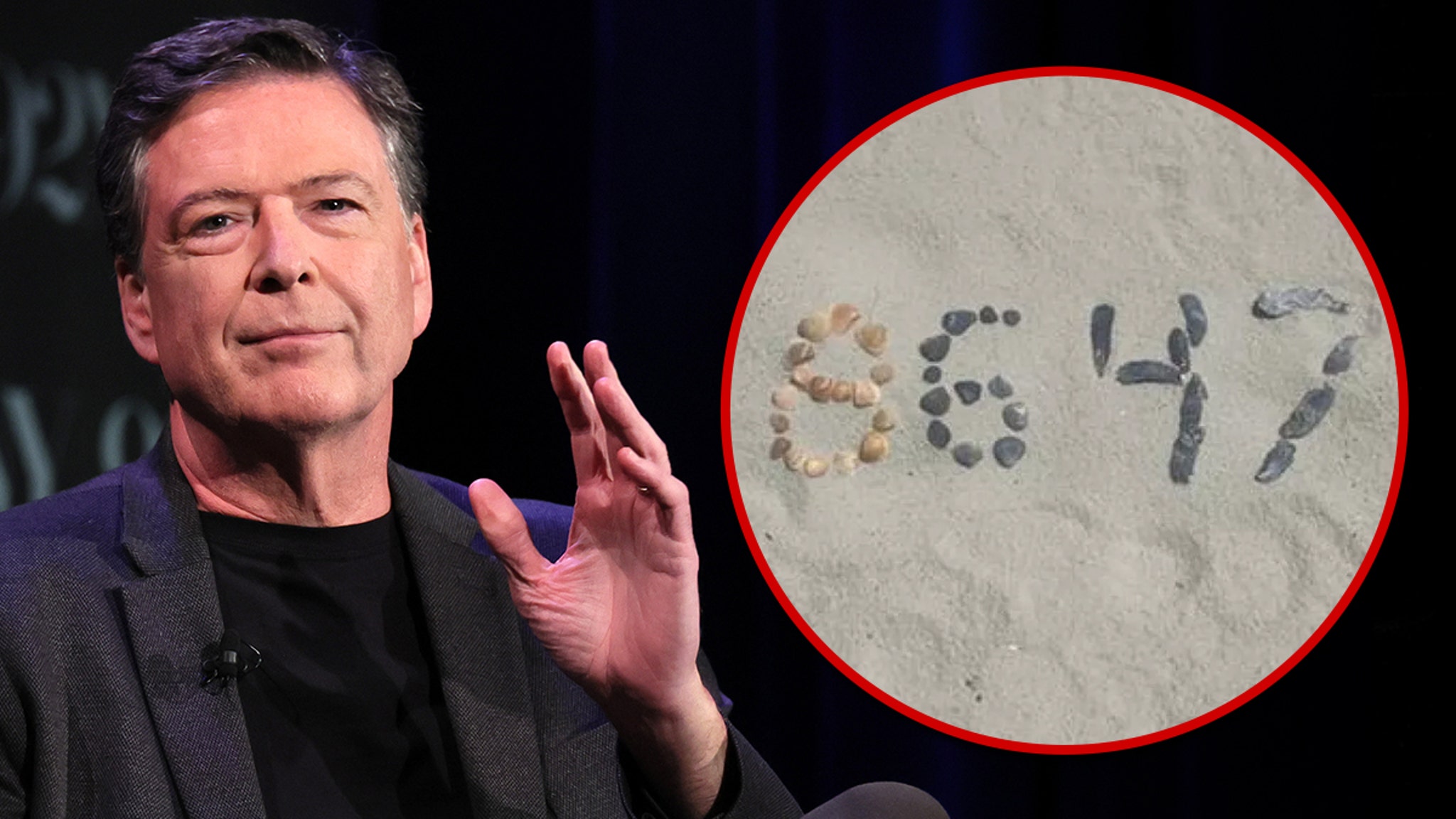 James Comey Posts '8647' in Seashells, Accused of Threatening Donald Trump