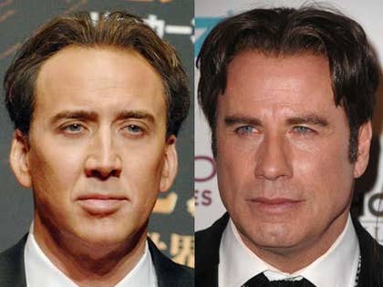 Nic Cage and John Travolta