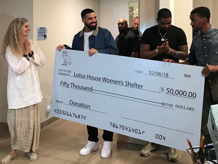 Drake S 50k Gift To Homeless Shelter Paying For New Construction