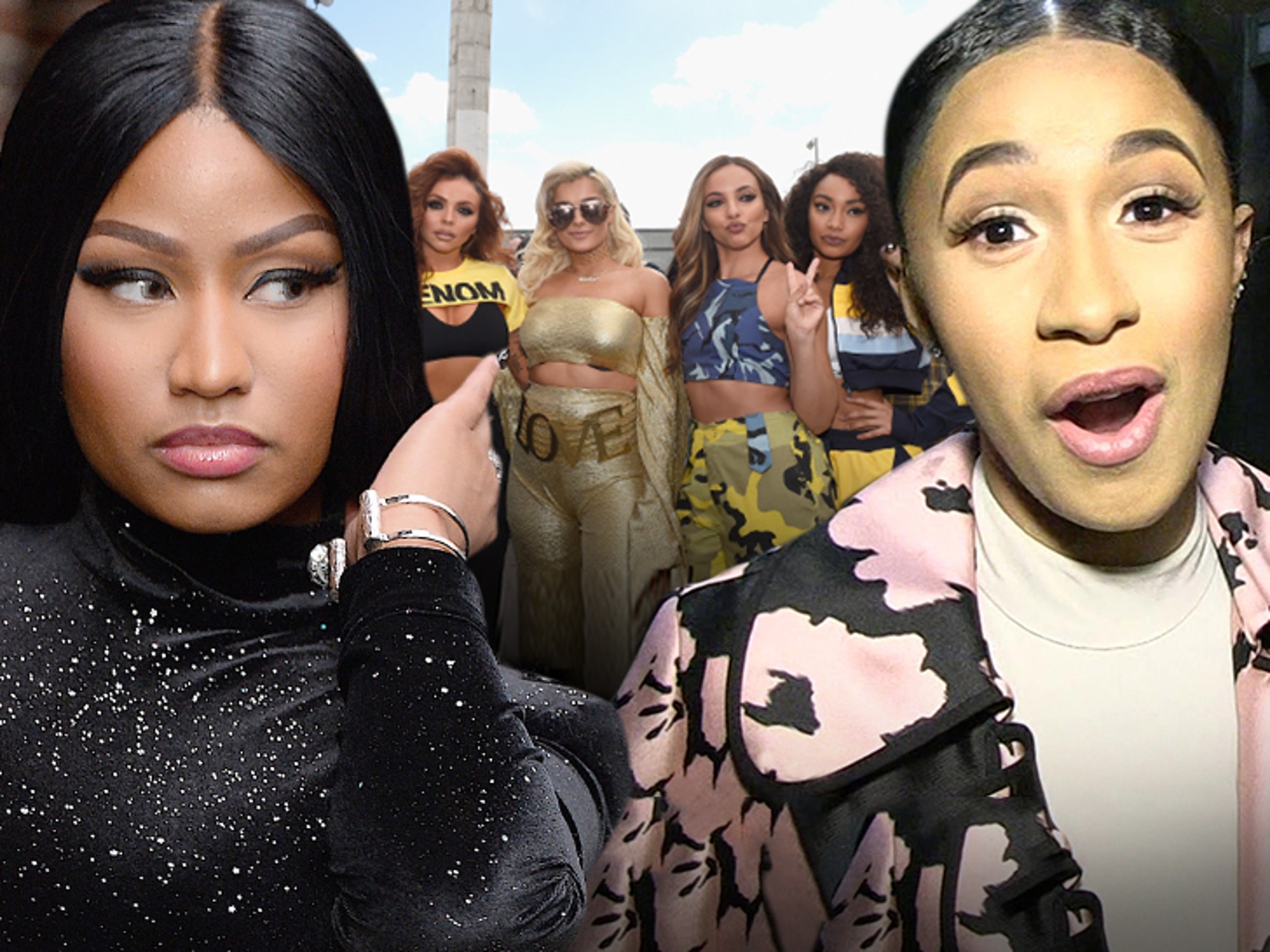 Little Mix Defend Nicki Minaj After Cardi B Claims She Was