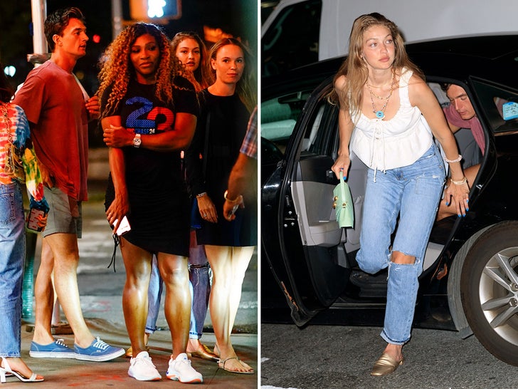 Gigi Hadid & Tyler C Hanging Out with Serena Williams in NYC
