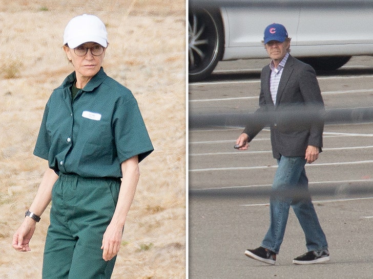 Felicity Huffman Shows Off Prison Jumpsuit During Family Visit