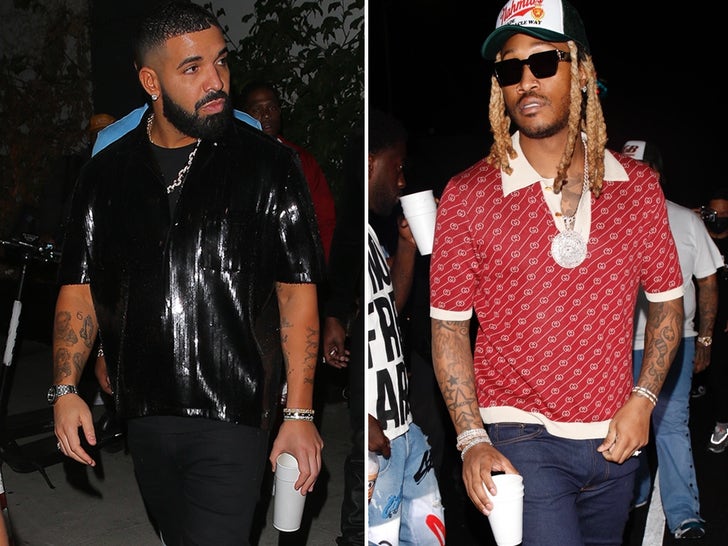 Drake, Future Party with Gunna at His Celeb-Packed 28th Birthday Bash