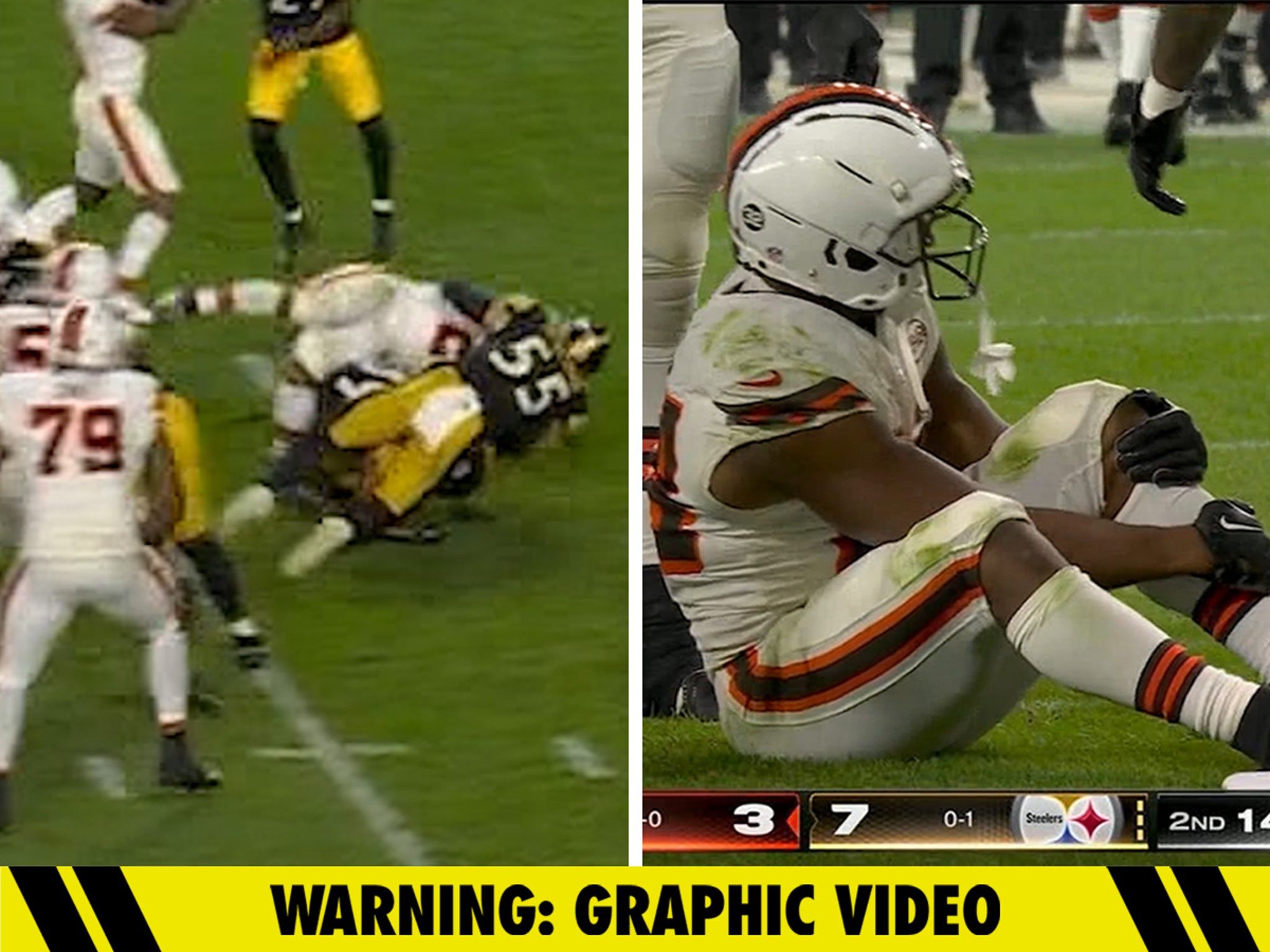 Nick Chubb knee: Former Georgia RB suffers gruesome injury in Browns' game  vs. Steelers