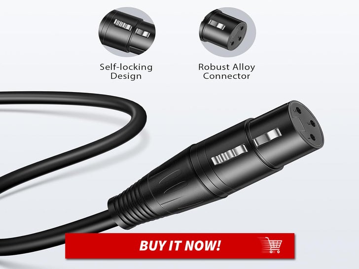 six foot microphone cable