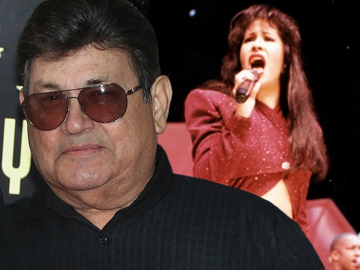 selena and Abraham Isaac Quintanilla Jr getty comp